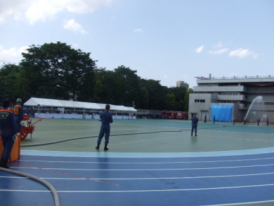 ポンプ操法 風景
