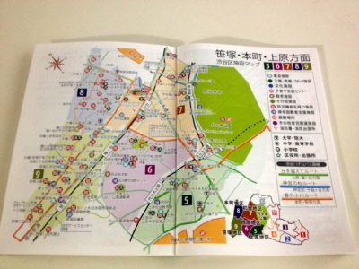 施設ガイド本町地図